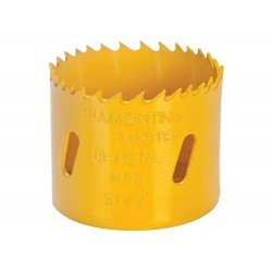 SERRA COPO BI-METALICA 102MM-4 DENTES ACO RAPIDO HSS PINTURA ELETROSTATICA ROSCA 1 2 TRAMONTINA