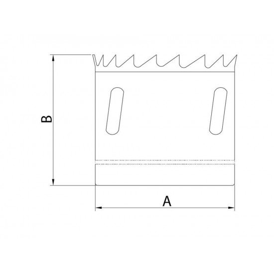 SERRA COPO DIAMANTADA 127MM-5 CORPO ACO ESPECIAL DENTES METAL DURO,CROMADO ROSCA 1 2 TRAMONTINA