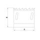 SERRA COPO DIAMANTADA 140MM-5.1 2,CORPO ACO ESPECIAL DENTES METAL DURO,CROMADO,ROSCA 1 2 TRAMONTINA