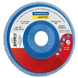 DISCO FLAP PARA ACABAMENTO 4 1 2 GRAO 40 TRAMONTINA