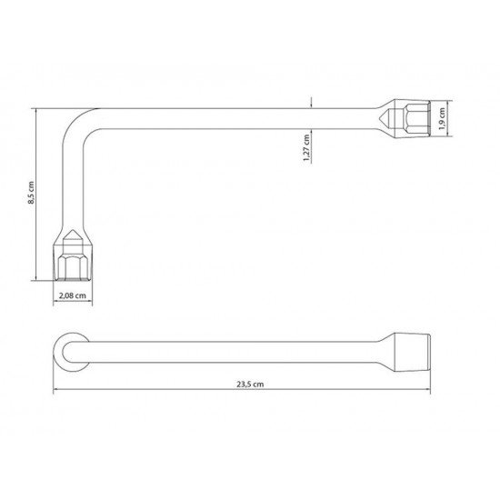 CHAVE BIELA 13MM CORPO FORJADO EM ACO ESPECIAL CROMADO ABERTURA DA BOCA CALIBRADA TRAMONTINA