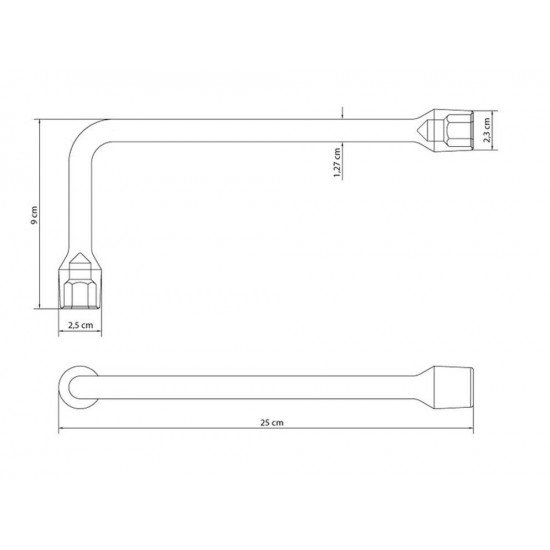 CHAVE BIELA 16MM CORPO FORJADO EM ACO ESPECIAL CROMADO ABERTURA DA BOCA CALIBRADA TRAMONTINA