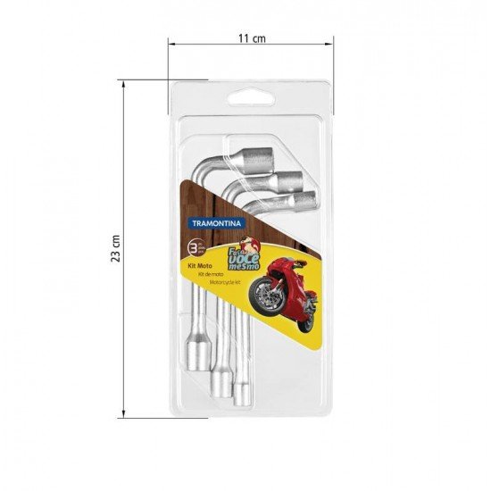 JOGO PARA MOTO 3 PCS TRAMONTINA