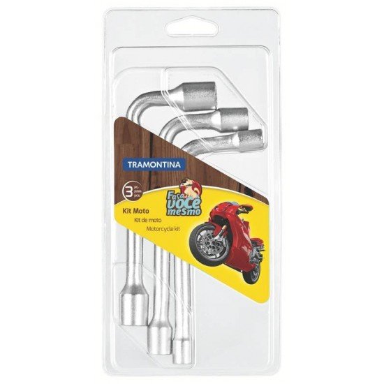 JOGO PARA MOTO 3 PCS TRAMONTINA