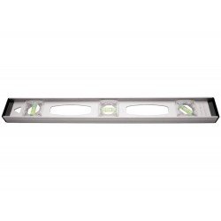 NIVEL DE ALUMINIO 450MM CORPO PERFIL EM I COM PROTECAO NAS EXTREMIDADES 3 BOLHAS TRAMONTINA