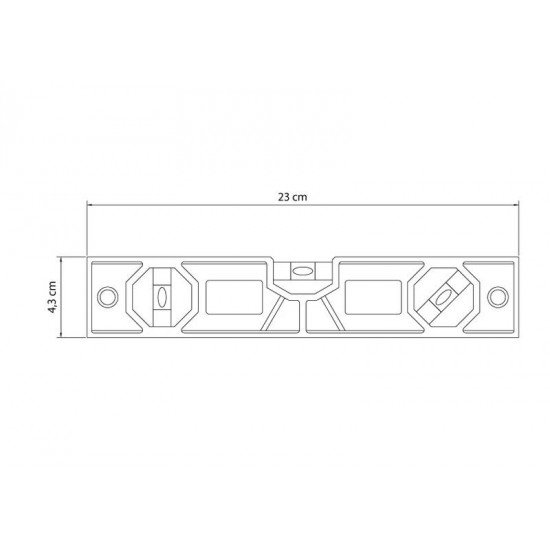 NIVEL DE PLASTICO 230MM TRAMONTINA