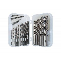 JOGO DE BROCAS PARA ACO 25 PECAS TAMANHO 1 AO 13 MM CORPO EM ACO RAPIDO HSS TRAMONTINA