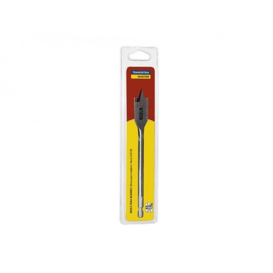 BROCA PARA MADEIRA PONTA CHATA 5 16X150MM CORPO EM ACO ESPECIAL,HASTE ENCAIXE RAPIDO 1 4 TRAMONTINA