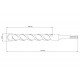 BROCA SDS PLUS 7X100X160MM TRAMONTINA