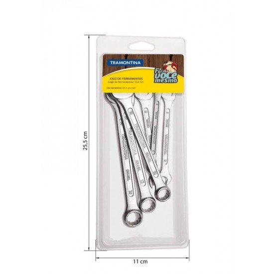 KIT FIXA/COMBINADA 6PCS TRAMONTINA