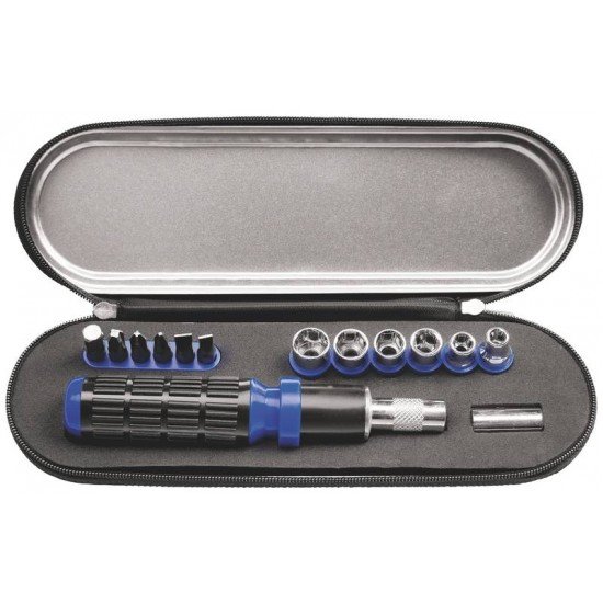 ESTOJO SOQUETES E PONTEIRAS 14 PCS TRAMONTINA