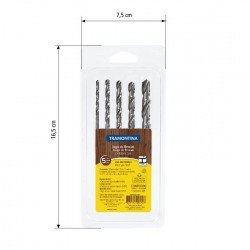JOGO DE BROCAS PARA ACO 5 PCS TRAMONTINA