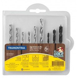 JOGO DE BROCAS MIX 9 PCS TRAMONTINA
