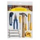 KIT DE FERRAMENTAS MARTELO TRENA ALICATE ESTILETE CHAVES DE FENDA E CHAVES FIXAS 11 PECAS TRAMONTINA