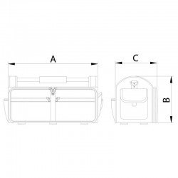 BOLSA PARA FERRAMENTAS 40 BOLSOS TRAMONTINA