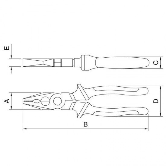 ALICATE UNIVERSAL ISOLADO 1 000 V 8 TRAMONTINA