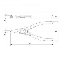 ALICATE PARA ANEIS - PONTA CHATA TRAMONTINA