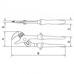ALICATE BOMBA-DAGUA ISOLADO 1 000 V 12 TRAMONTINA