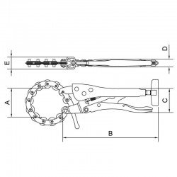 ALICATE DE PRESSAO CORTA TUBO 10 TRAMONTINA