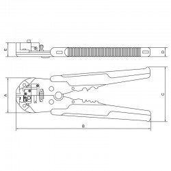 ALICATE DESENCAPADOR DE FIOS AUTOMATICO 8 TRAMONTINA