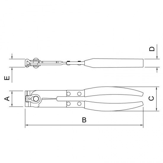 ALICATE PARA ABRACADEIRAS RADIALES 10 TRAMONTINA