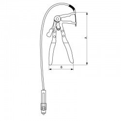 ALICATE FLEXIVEL PARA ABRACADEIRAS ELASTICAS TRAMONTINA