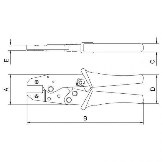 ALICATE CRIMPADOR SEM MANDIBULAS 9 TRAMONTINA