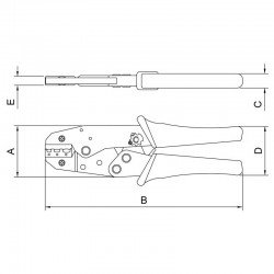 ALICATE CRIMPADOR 9 TRAMONTINA