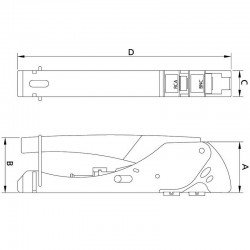 ALICATE CRIMPADOR PARA CABOS COAXIAIS 6 TRAMONTINA