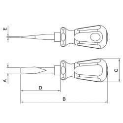 CH. TOCO P. CHATA 8X38 -5/16X1.1/2 TRAMONTINA