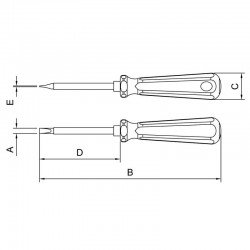 CH FENDA CHATA ISOLADA 6X150 -1/4X6 TRAMONTINA