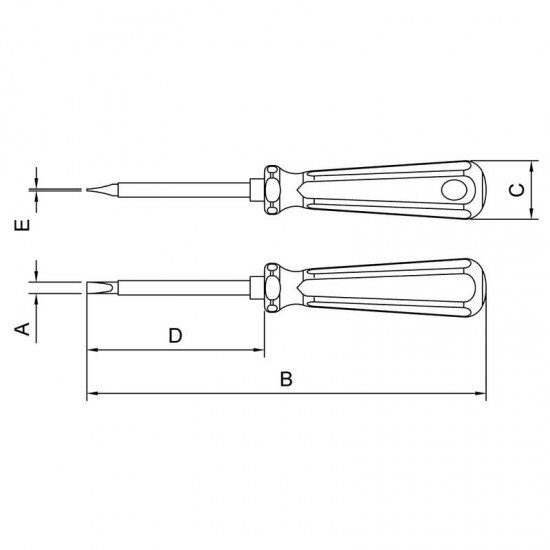 CH FENDA CHATA ISOLADA 8X150 5/16X6 TRAMONTINA