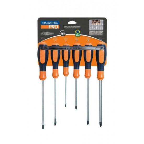 JOGO DE CHAVES DE FENDA ULTRAGRIP PLUS TRAMONTINA