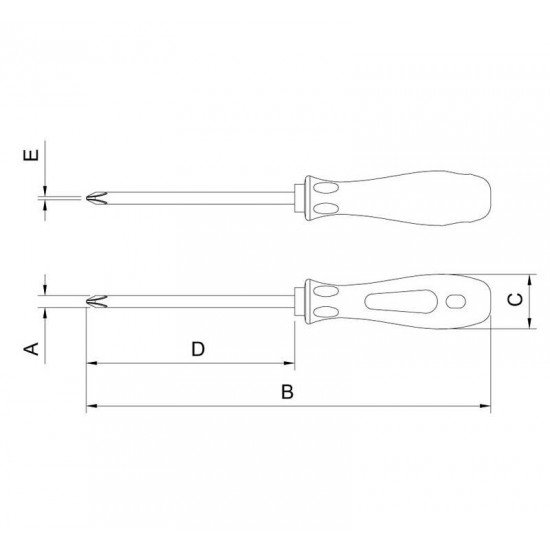 CH. DE FENDA P. CRUZ. 5X100 -3/16X4 TRAMONTINA