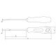 CHAVE FENDA PONTA CHATA 9X150MM TRAMONTINA