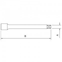 EXTENSAO EM COBRE-BERILIO 8 - ENCAIXE 3 4 TRAMONTINA