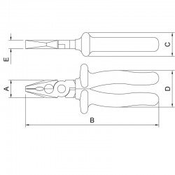 ALICATE UNIVERSAL ISOLADO IEC 60900 - 8 TRAMONTINA