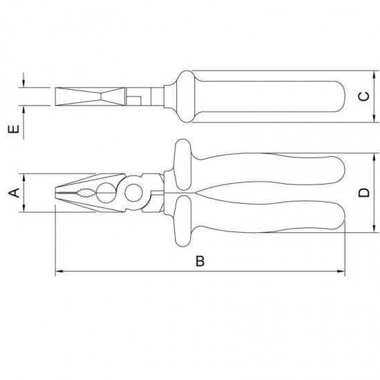 ALICATE UNIVERSAL ISOLADO IEC 60900 - 8 TRAMONTINA