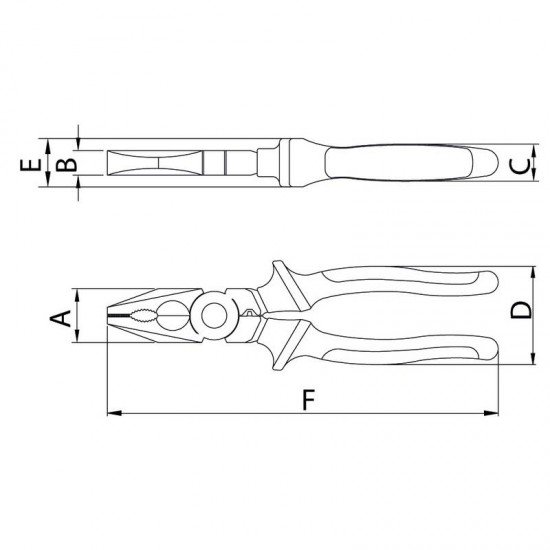 ALICATE ELETRICISTA ISOLADO IEC 60900 - 8 TRAMONTINA
