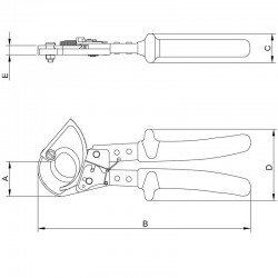 ALICATE CORTA-CABOS ISOLADO IEC 60900 - 260 MM TRAMONTINA