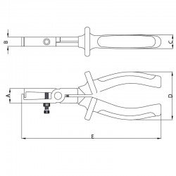 ALICATE DESENCAPADOR ISOLADO IEC 60900 - 7 TRAMONTINA
