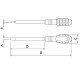 CHAVE DE FENDA ISOLADA IEC 60900 PONTA CHATA 3X75 MM TRAMONTINA