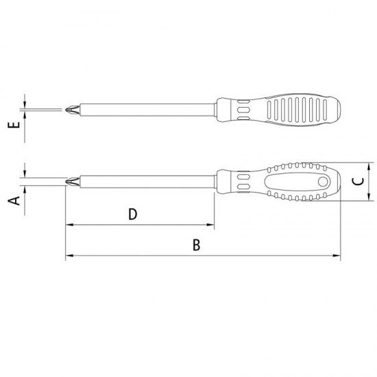 CHAVE DE FENDA ISOLADA IEC 60900 PONTA CRUZADA 3X75 MM (1 8X3) TRAMONTINA