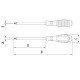 CHAVE DE FENDA ISOLADA IEC 60900 PONTA CRUZADA 3X75 MM (1 8X3) TRAMONTINA