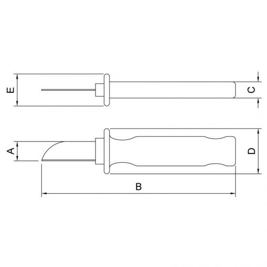 FACA RETA DESENCAPADORA ISOLADA IEC 60900 - 7 TRAMONTINA