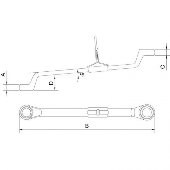 CHAVE ESTRELA 6X7 MM PARA TRABALHO EM ALTURA TRAMONTINA