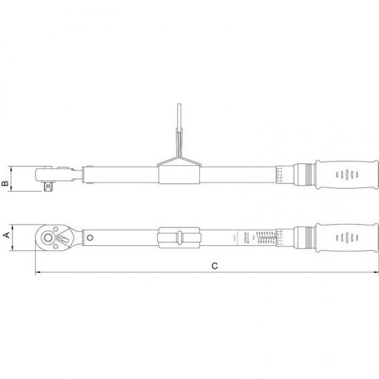 TORQUIMETRO DE ESTALO 60 - 340 N M - PARA TRABALHO EM ALTURA TRAMONTINA