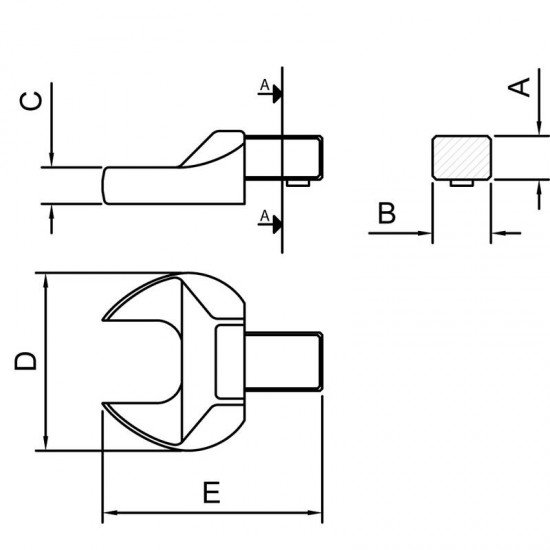 CABECA INTERCA.CH. FIXA 14X18-30MM TRAMONTINA
