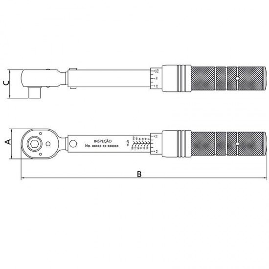 TORQUIMETRO DE ESTALO PARA BITS - ENCAIXE 1 4 TRAMONTINA