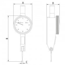RELOGIO APALPADOR CAPACIDADE 0,2 MM TRAMONTINA